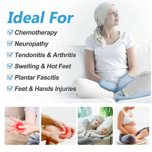 Sıcak ve soğuk terapi için yeniden kullanılabilir jel soğuk terapi çorap, yaralanmalar için ayak bileği ayak buz paketi Wrap, aşil için anında ağrı kesici - Product Image 6