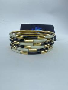 Luxury Handmade <b>Resin</b> Brass Open Cuff Adjustable Stackable Women's Ethnic Party Imitation Pearl Bangles Fashion Handforge Global - Product Image 3