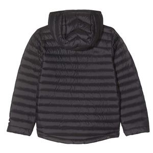 Chaqueta Acolchada con Capucha para Hombre, Color Sólido, Cierre de Cremallera, Resistente al Viento, Ropa de Invierno Informal, Relleno 100% Poliéster - Product Image 2