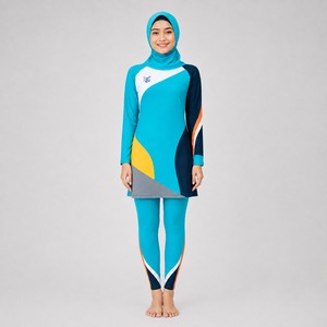 Ensemble de bikini modeste pour femmes, léger, séchage rapide, protection UV, maillot de bain deux pièces pour la plage, ensemble de bikini modeste avec un design haut de gamme - Product Image 1