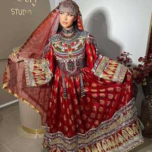 Luxury Embroidered Afghani Casual <b>Dresses</b> for Women Traditional Ethnic Bohemian Festival Party Wear Wholesale Collection - Product Image 5