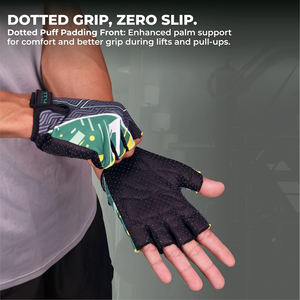 Unisex Heavy Duty Powerlifting Gym <b>Gloves</b> Half Finger Lace-Up Anti-Slip Custom Design <b>Weight</b> Lifting Fitness Sport <b>Gloves</b> - Product Image 3