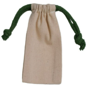 Sacs à cordon personnalisés en coton biologique 100% recyclable pour l'emballage de bijoux, les cadeaux et l'artisanat avec impression sérigraphique - Product Image 1