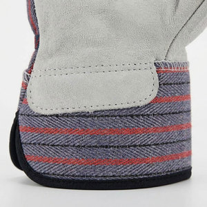 Hot Selling General Purpose Durable Cowhide Split Leather Working Gloves CE Certified Safety Cuff Thickness Palm Cotton <b>Fur</b> - Product Image 6