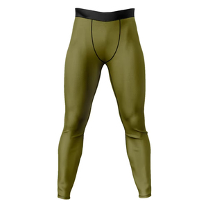 Leggings de yoga mi-long personnalisés pour femmes, couleur unie, sans couture, en Spandex et Nylon, élastiques, anti-plis, extensibles, avec contraste - Product Image 4