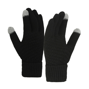 Winter <b>Touchscreen</b> <b>Gloves</b> Black Full Finger Thermal Polyester/Cotton Quick Dry Cycling Outdoor Casual Wrist Length - Product Image 6