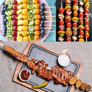 Spiedini in bambù da 44,5 cm per rosticceria, 50 pz, spiedini in legno resistenti da 5 mm per S'mores, hot dog, per braciere e accessori BBQ - Product Image 4