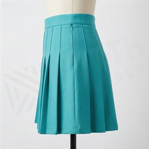 Minifalda plisada para mujer, color sólido, satén, cintura regular, para todas las estaciones - Product Image 3