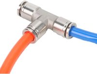 Connecteur rapide à enfoncer en laiton pour tuyau d'air, avec surface moulée et zinguée, pour réparation automobile