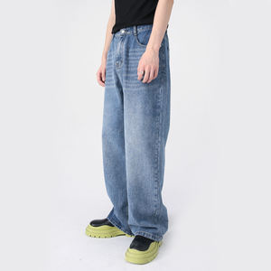 Pantalones Vaqueros Negros de Pierna Ancha para Hombre, Corte Holgado, Estilo Casual, Pantalones de Pierna Recta - Product Image 4