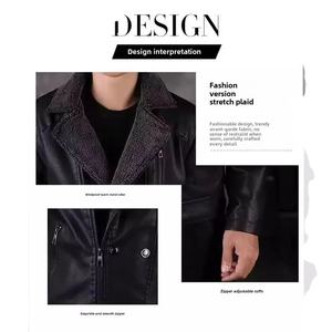 Chaqueta de cuero genuino para hombre 2023, tela de lona, diversos diseños y estilos - Product Image 2