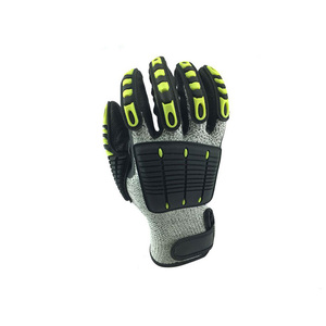 High Quality Reinforced <b>Synthetic</b> <b>Leather</b> Mechanic Gloves Industrial Safety Work Pair Smooth Heat Resistance - Product Image 3