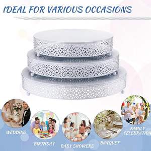 ขาตั้งเค้กดีไซน์คลาสสิกสำหรับเค้กวันเกิดและเค้กแต่งงาน ฐานแข็งแรงสำหรับใช้ในงานอีเว้นท์ - Product Image 4