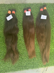 ผมต่อแบบรีมี่อินเดียสีน้ำตาลธรรมชาติ แบบไม่ผ่านการยืด  แบบเส้นผมธรรมชาติ  ขายเป็นมัด - Product Image 4