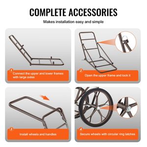 Carrello per Cervi con Impugnatura Ergonomica, Capacità 500 LBS, Ruota Grande in Gomma da 17 Pollici, Carrello Pieghevole Resistente per il Trasporto di Cervi, Ideale per il Campeggio - Product Image 6