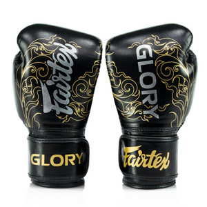 ถุงมือมวยไทย Fairtex คุณภาพสูงสำหรับการฝึกซ้อมและแข่งขัน ผลิตตามสั่งด้วยหนังวัวแท้สำหรับผู้ใหญ่ - Product Image 2