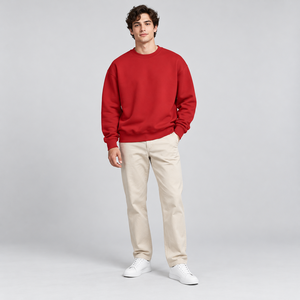 Sudadera Oversize de Felpa con Dobladillo Dividido al por Mayor, Prenda de Manga Larga para Otoño/Invierno, Tops Casuales para Hombre, Sudadera Hecha a Medida - Product Image 6