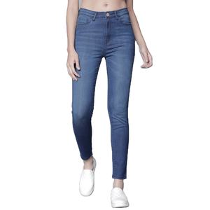 Nouveau pantalon en jean de marque exclusive pour femmes à prix réduit pantalon skinny personnalisé dernier modèle coton spandex premium - Product Image 1