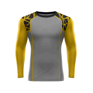 Best Quality Full Sleeve Rash Guard with Custom Colors Logo Spandex/Nylon Material Unisex OEM Service-Low Price Hot Rate Product - Product Image 6