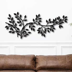 New leaf design wall art wall design home decor unique premium leaf design set of 3 wooden mdf premium - <b>top</b> seller - Product Image 3