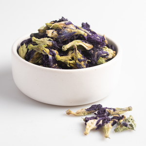 Fleurs entières de pois papillon bio du Vietnam, séchées, extrait bleu intense, qualité alimentaire, vente en gros, échantillon gratuit - Product Image 1