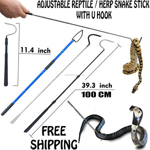 Collapsible Snake <b>Hook</b> Stainless Steel Telescopic Retractable Snake Handling <b>Tool</b> Portable Snake Catcher for Reptile Herping Wil - Product Image 3