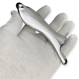 Wholesale Gua Sha 304 Stainless Steel Gua Sha Scraper Myofascial Knife Muscle Relax Massage Scrappers 46*135 mm Fish Gua Sha - Product Image 6