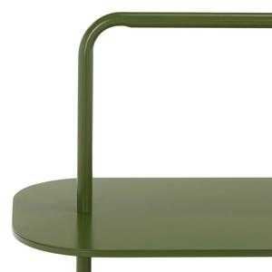 Elegante Zapatero Verde de Tres Niveles, Organizador de Estantes Abiertos, Diseño que Ahorra Espacio, Estructura Resistente y Estable, Almacenamiento Moderno y Elegante para la Entrada - Product Image 2