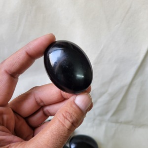 Pierre de palmier en cristal noir naturel, sculptée à la main, polie, Reiki, Feng Shui, méditation, décoration, pierre de cristal en vrac MIEN - Product Image 4