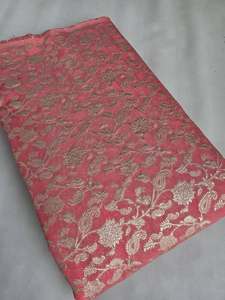 Tissu en soie jacquard brodé décoratif de fabrication indienne pour vêtements de boutique, disponible pour une livraison mondiale - Product Image 3