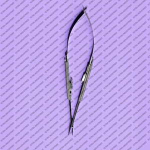 Porte-aiguille de suture Castroviejo en acier inoxydable de qualité supérieure, droit, instrument chirurgical de précision pour microchirurgie, manuel TETRA - Product Image 6