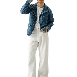 Chaquetas de mezclilla para hombre de talla grande, de alta calidad, con botones, cuello vuelto, diseño premium. - Product Image 5