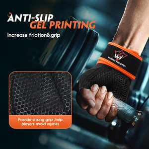 Gants de fitness professionnels avec une forte adhérence, paume rembourrée et fermeture de poignet réglable - Product Image 2