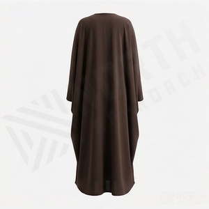 Abayas para Mujeres Musulmanas al por Mayor, Ropa Islámica Modesta para Fiestas, de Poliéster, Largo hasta el Suelo, Fabricante que Suministra Pedidos al por Mayor - Product Image 2