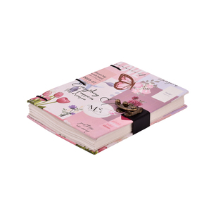 Floral Butterfly <b>A5</b> Notebook 200 Pages Cardboard Cover Journal with Metal Lock Closure | Vintage Style Diary for Office Gift - Product Image 2