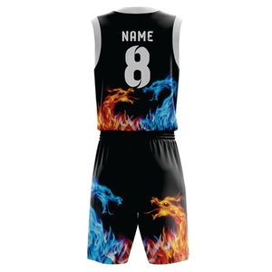 Nouveaux ensembles d'uniformes de basketball par sublimation, tenues de sport, maillot et short de basketball pour l'entraînement, service OEM - Product Image 3