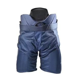 Pantalones de Hockey sobre Hielo para Hombre, Transpirables, Ecológicos, que Absorben la Humedad, con Correa de Hebilla, Color Azul Sólido, Poliéster, Ajuste Atlético, para Todas las Temporadas - Product Image 1