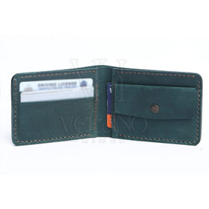 Portefeuille minimaliste en cuir véritable pour homme, portefeuille de luxe en cuir avec fenêtre pour carte d'identité, portefeuilles en cuir faits à la main pour homme - Product Image 6