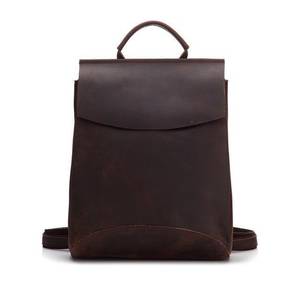 Heavy Duty Waterproof Genuine <b>Leather</b> Rucksack Vintage Anti-Theft <b>Laptop</b> <b>Backpack</b> for International Travel LBP-0364 - Product Image 1