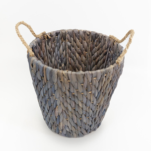 Juego de cestas de paja tejida de alta calidad, cesta de jacinto de agua con diferentes diseños de patrones. - Product Image 3