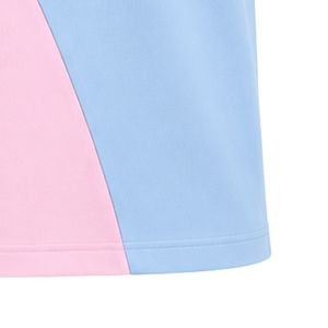 เสื้อโปโลสีฟ้าอ่อนชมพู แขนสั้น คอปก ลำลอง แบบยูนิฟอร์ม ตัดสี ปักลายตามสั่ง ชุดกีฬา - Product Image 5