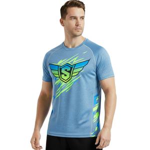 Camiseta de Cuello Redondo para Hombre, Algodón Premium, Suave y Cómoda, Impresión de Logotipo Personalizado, Venta al por Mayor, Moda Casual, Manga Corta - Product Image 1