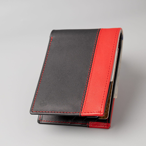 Portefeuille pliable en cuir véritable, vente en gros directe d'usine, avec logo embossé, grande capacité, porte-cartes pop-up, OEM ODM Premium - Product Image 6