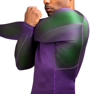 Premium Quality Hot Selling Breathable Bjj Mma Rash Guard <b>Men's</b> <b>Compression</b> Tights <b>Shirt</b> Set Customized Printed - Product Image 4