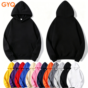 เสื้อฮู้ดผู้ชาย GYQ สีพื้น แขนยาว สวมใส่สบาย มีกระเป๋าจิงโจ้ - Product Image 1