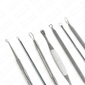 Juego de 7 Extractores de Puntos Negros y Espinillas de Grado Médico, Acero Inoxidable de Precisión, Kit de Agujas Faciales para el Acné - Product Image 2