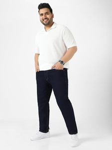 <b>Men</b>’s Regular Fit <b>Stretch</b> Washed Jeans | Mid Rise Comfortable Everyday Denim Pants - Product Image 2