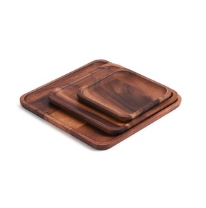 Plateau de service en bois pour les repas en famille, les boissons, les apéritifs, les desserts, la préparation culinaire et le service des invités - Product Image 5