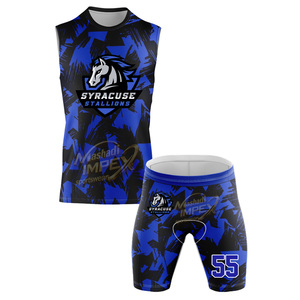 เสื้อฟุตบอลอเมริกัน 7v7 แบบสั่งทำพิเศษ ผ้าสแปนเด็กซ์/โพลีเอสเตอร์ คุณภาพสูง ดีไซน์ทันสมัย โดดเด่น ทรงหลวม สีสันตัดกัน - Product Image 4