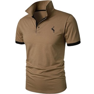 เสื้อโปโลชาย ผ้าฝ้าย 100% ปิเก้ 220 กรัม สีพื้น แขนสั้น ทรงปกติ ผ้าถัก สวมใส่สบาย ผู้ผลิตจากบังกลาเทศ - Product Image 5